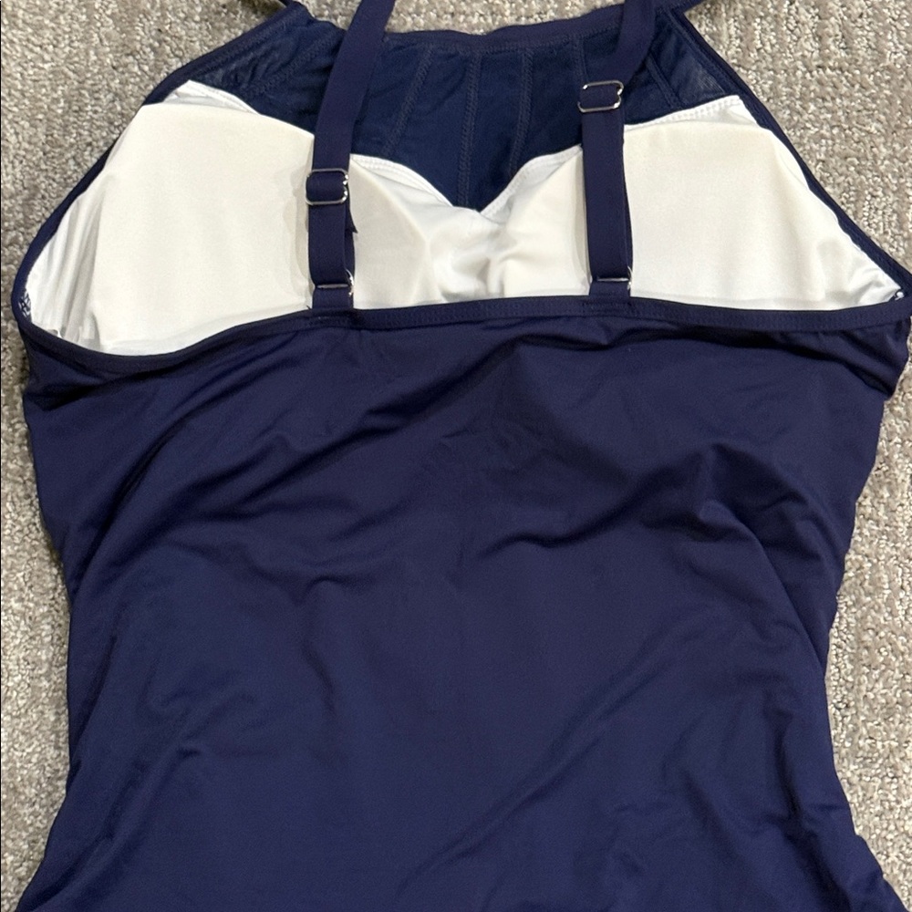 Womens High Neck One Piece Swimsuit Tummy Control - Picture 5 of 7